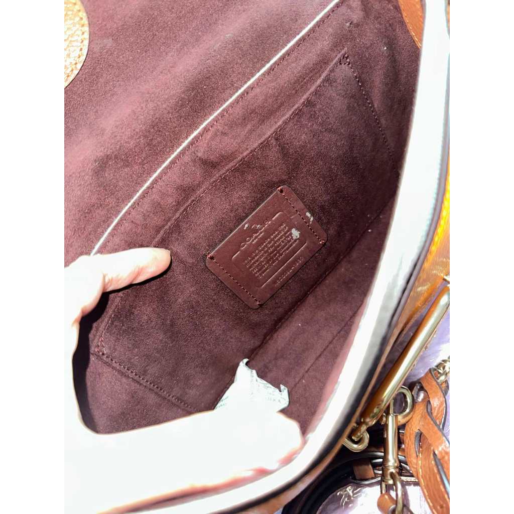 ORIG Preloved CCH Jade Shoulder Bag Orange Beige