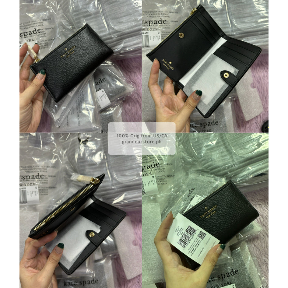 ORIG & IMPORTED KS Leila Julia Small Slim BiFold Wallet Black/Brown/Pink/White