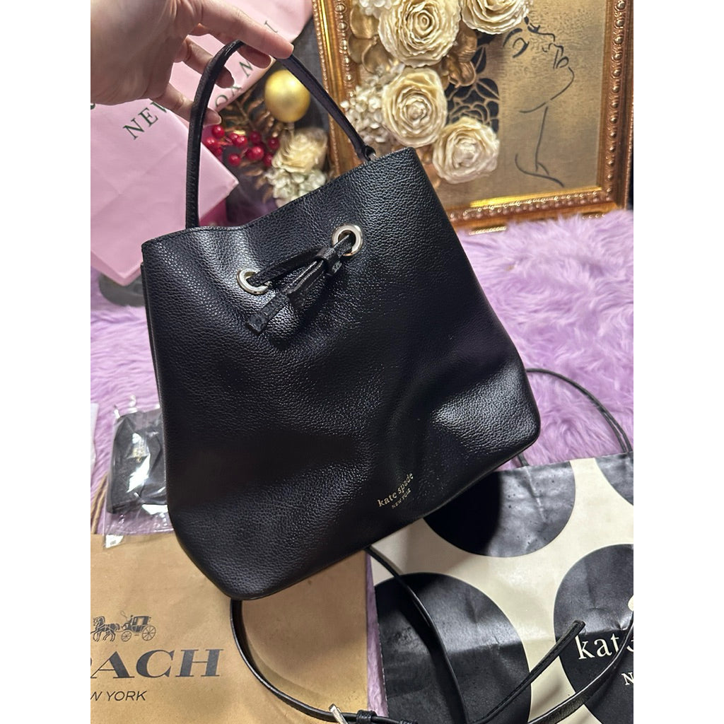 ORIG Preloved KS Eva Large Bucket Black Bag