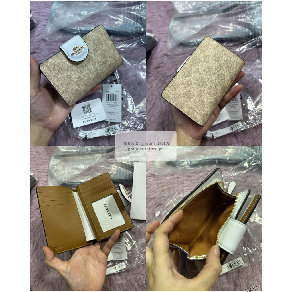 ORIG & IMPORTED CCH MEDIUM CORNER ZIP BIFOLD WALLET