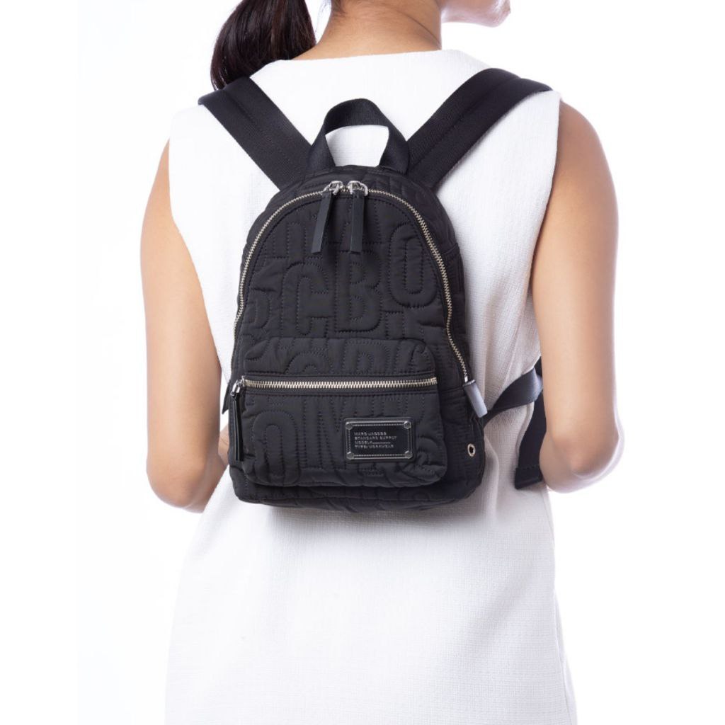 ORIG & IMPORTED MJ Nylon Quilted Mini Backpack Black Bag