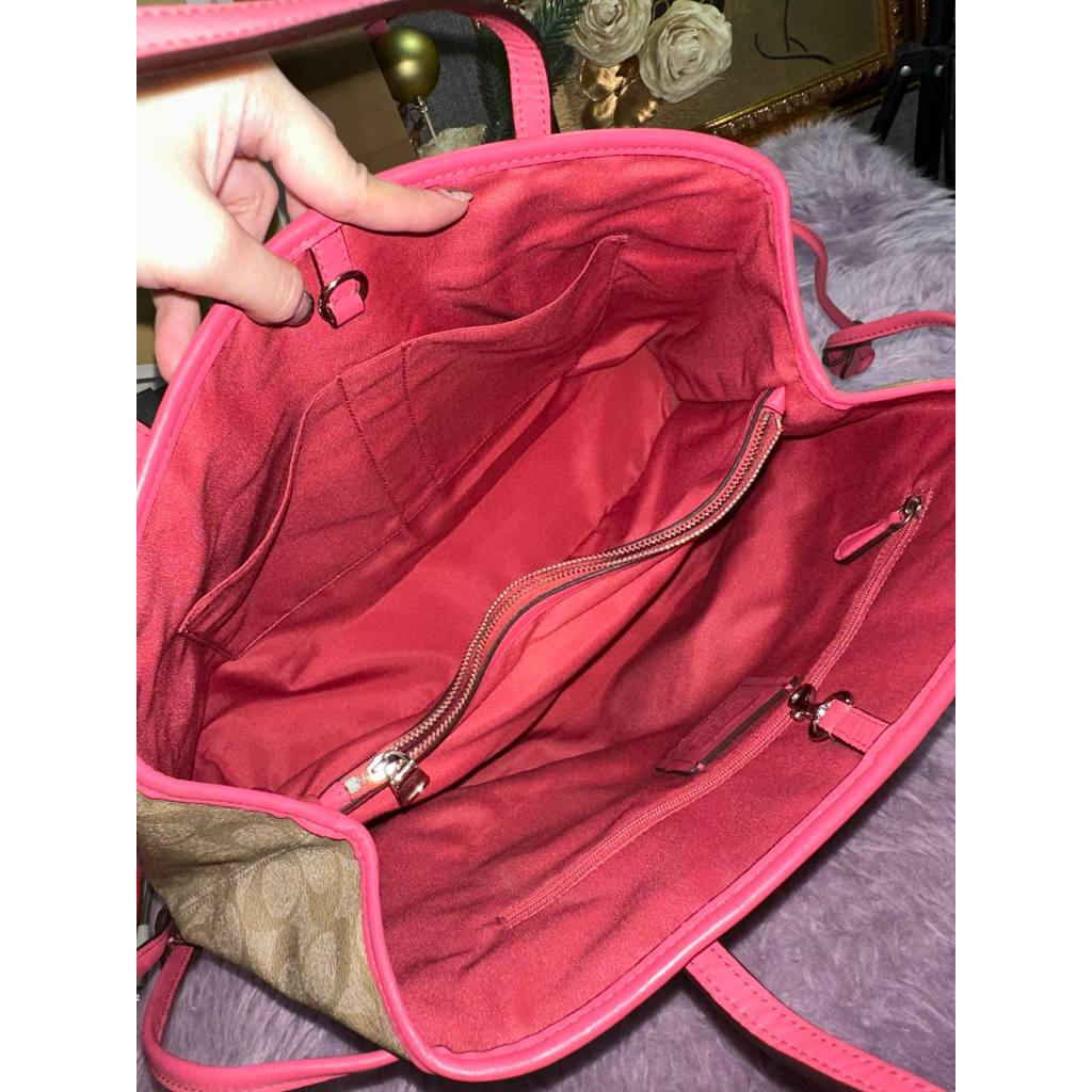 ORIG & IMPORTED CCH Drawstring Carryall Light Khaki/Pink Tote Bag