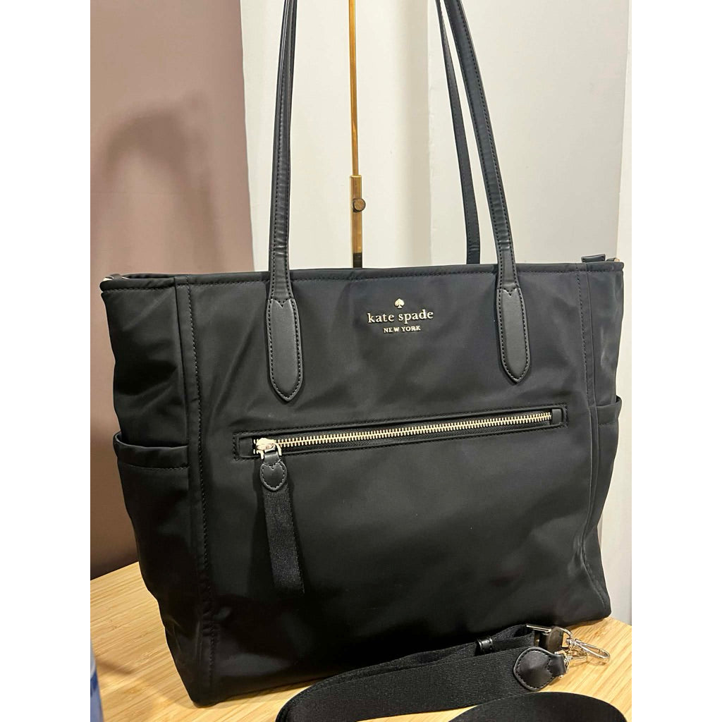 ORIG Preloved KS Chelsea Baby Large Tote Nylon Black Bag