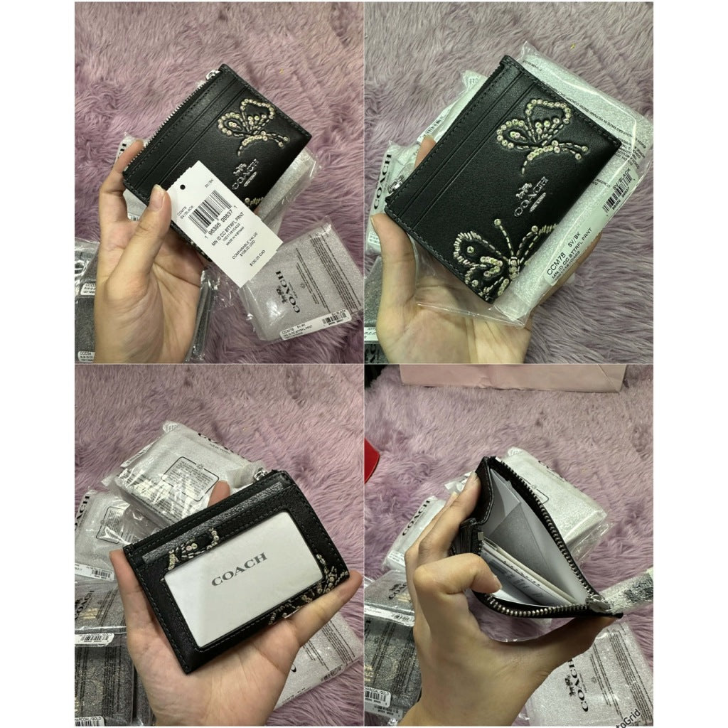 ORIG & IMPORTED Co@ch MINI SKINNY ID CASE CARD HOLDER SMALL WALLET - ORIG, US IMPORTED