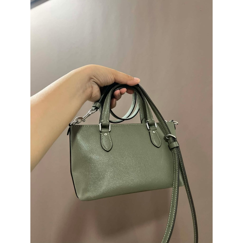 ORIG Preloved CCH Mini Gallery Crossbody Bag in Dark Sage Green