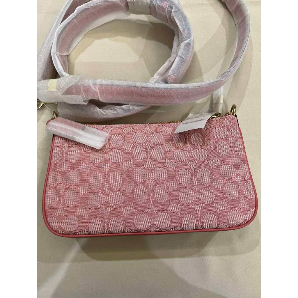 ORIG & IMPORTED CCH Lonnie Baguette Shoulder Bag in Signature Taffy Pink