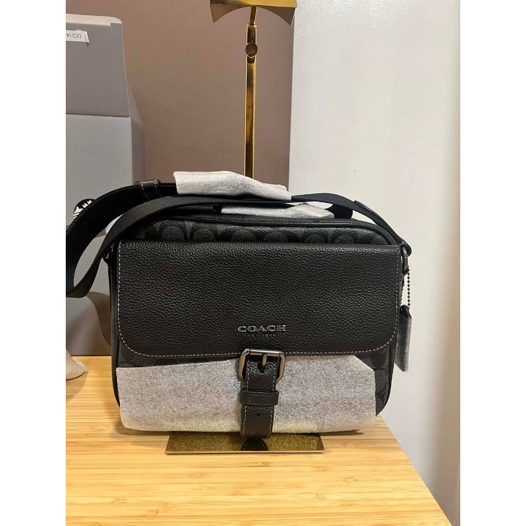 ORIG & IMPORTED CCH Hudson Crossbody Men's Black Bag In Signature Canvas