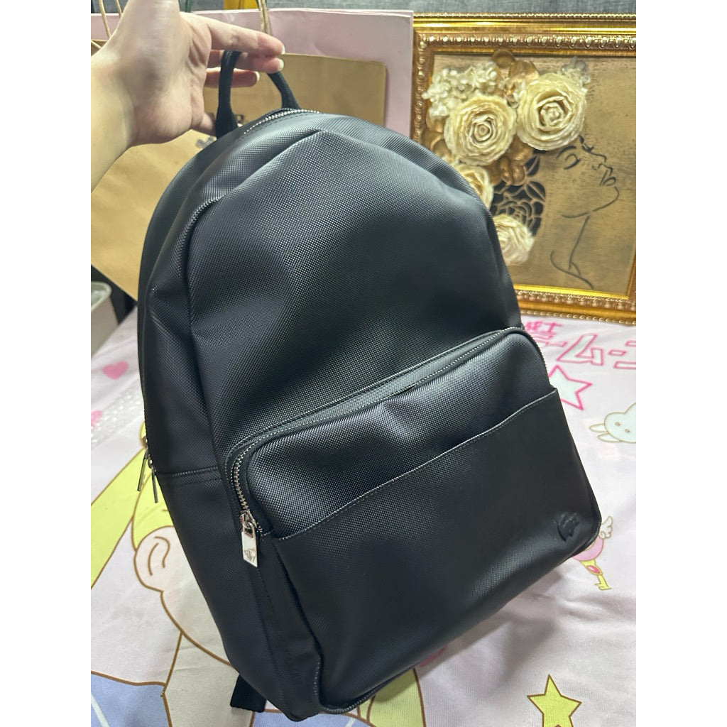 ORIG & IMPORTED LCT Men's Petit Piqué Large Black Brown Backpack Bag