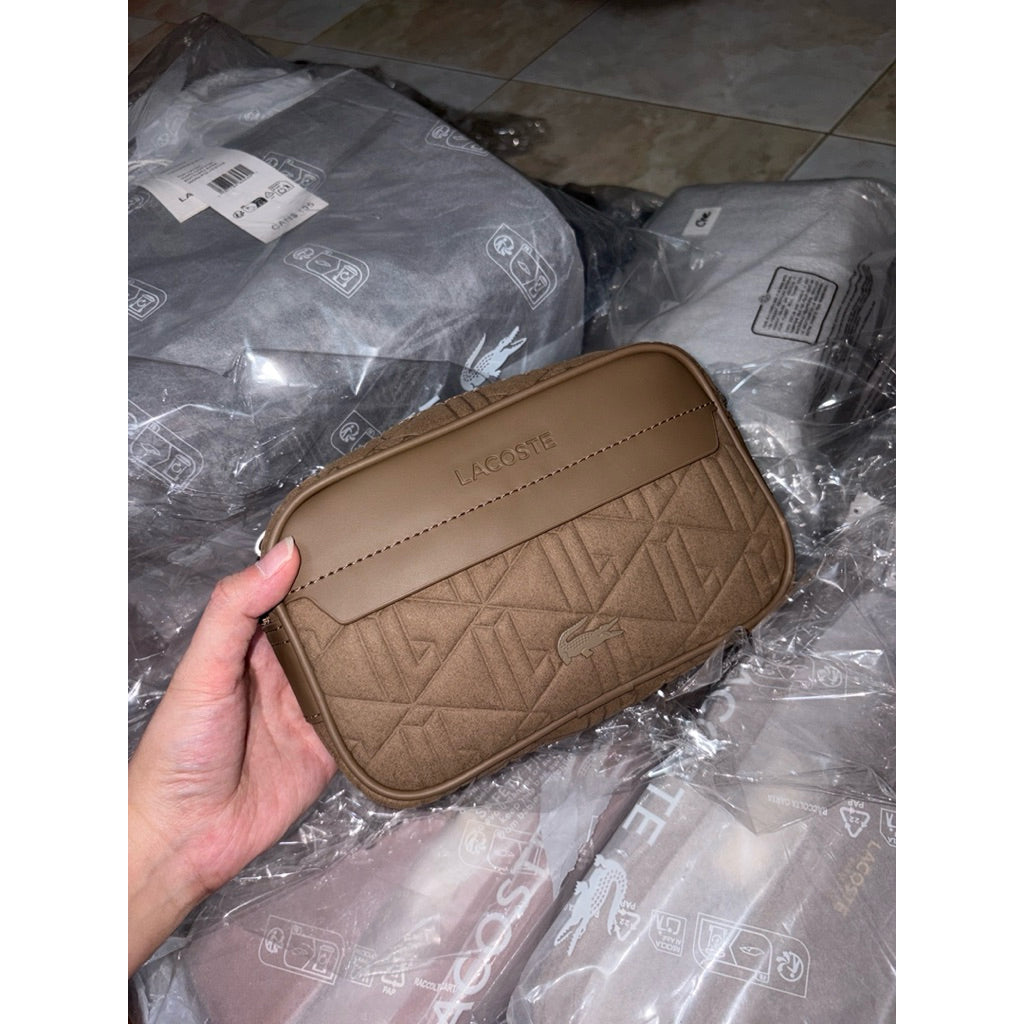ORIG & IMPORTED Lacoste Small The Blend Reporter Mini Men Bag Brown