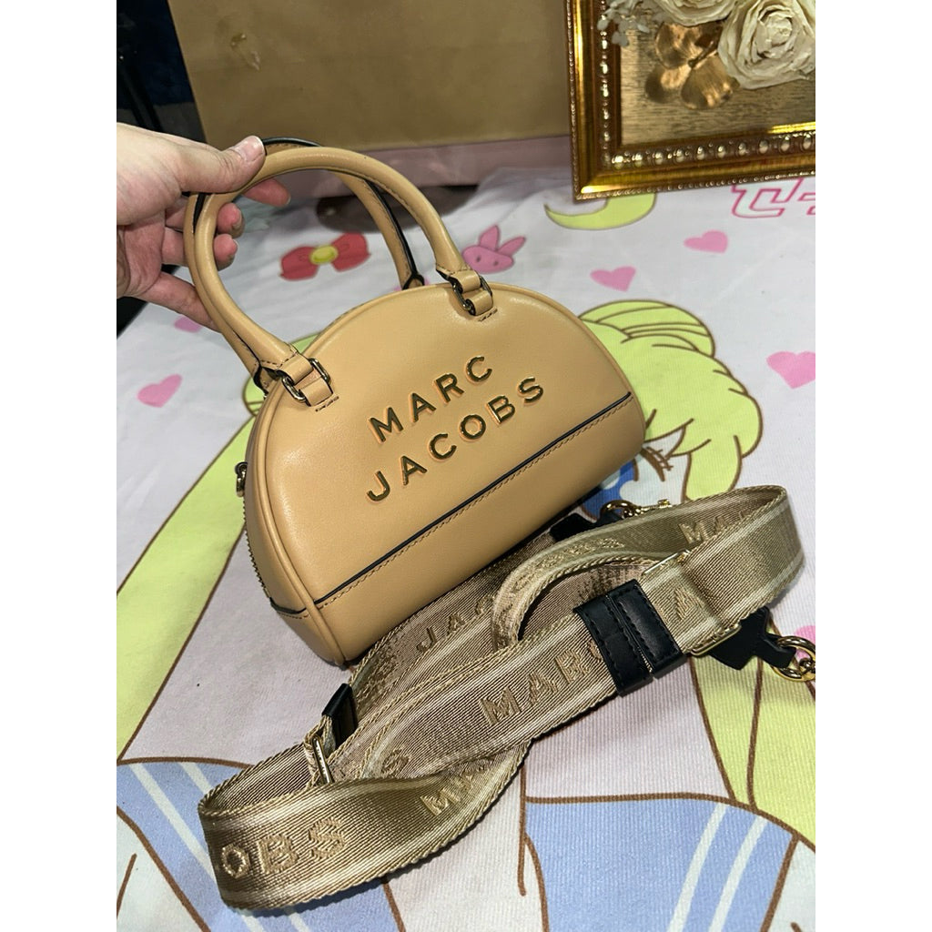 ORIG Preloved MJ Smal Mini Dome Satchel Bag in Iced Coffee Brown