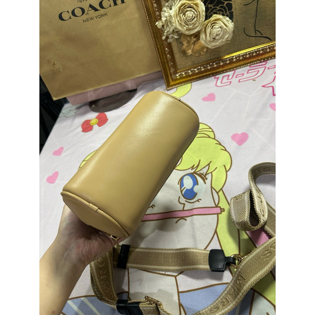 ORIG Preloved MJ Smal Mini Dome Satchel Bag in Iced Coffee Brown