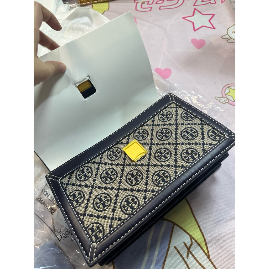 ORIG & IMPORTED Tory TB T Monogram Small Jacquard Shoulder Bag