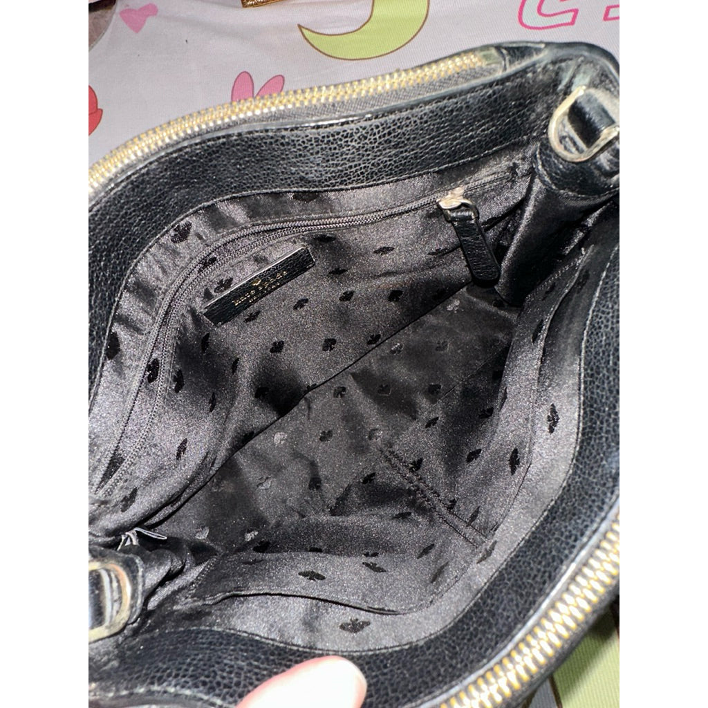 ORIG Preloved KS Dani Small Triple Compartment Satchel Black Bag