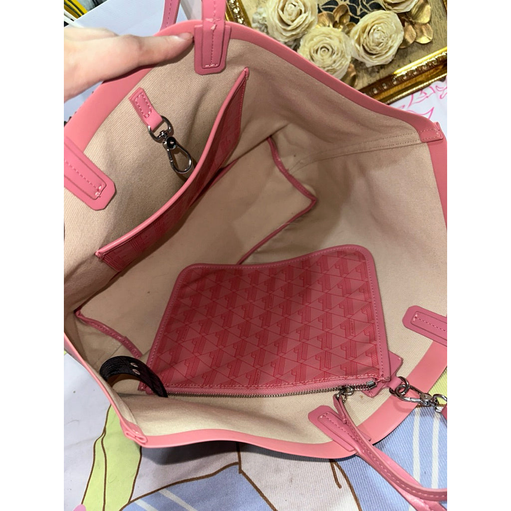 ORIG Preloved LCT Medium Zely Pink Tote Bag with Pouch