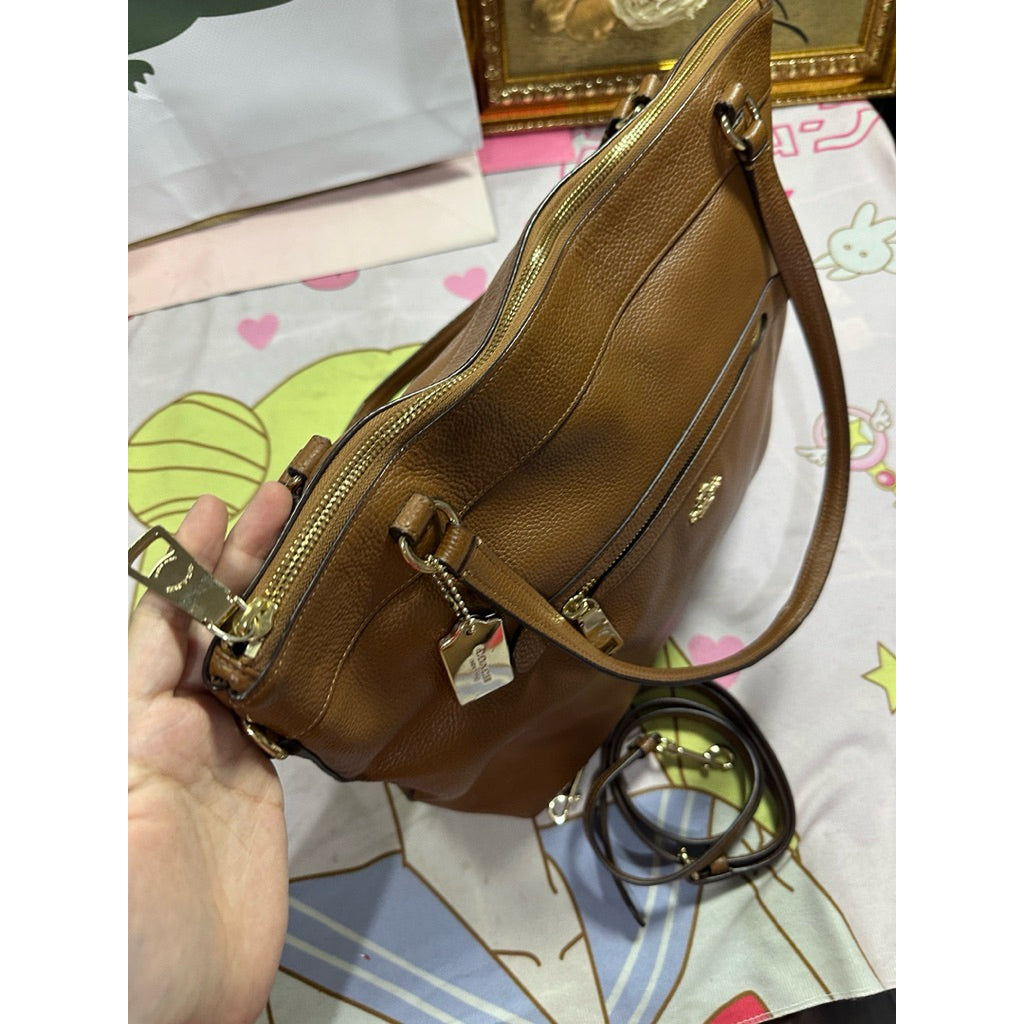 ORIG Preloved CCH Tyler Shoulder Hobo Crossbody Large Tote Brown Bag