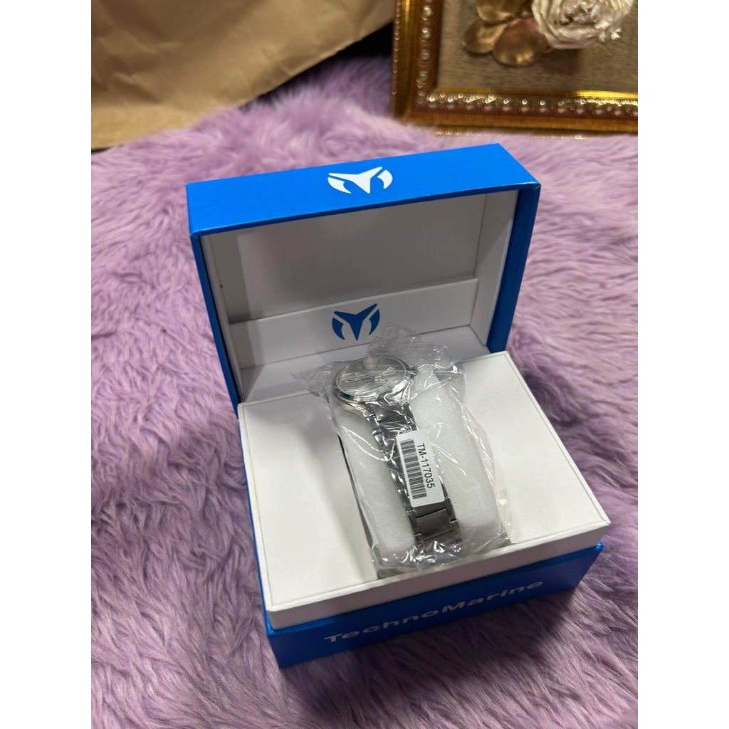 ORIG & IMPORTED Technomarine MoonSun 38mm TM-117035 Silver Lady's Watch