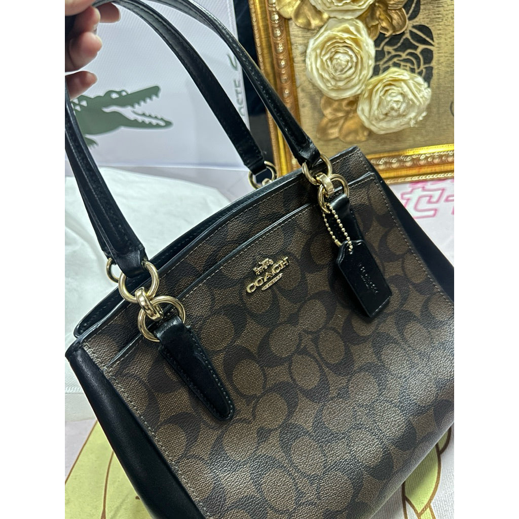 ORIG Preloved CCH Minetta Signature Brown/Black Satchel Bag