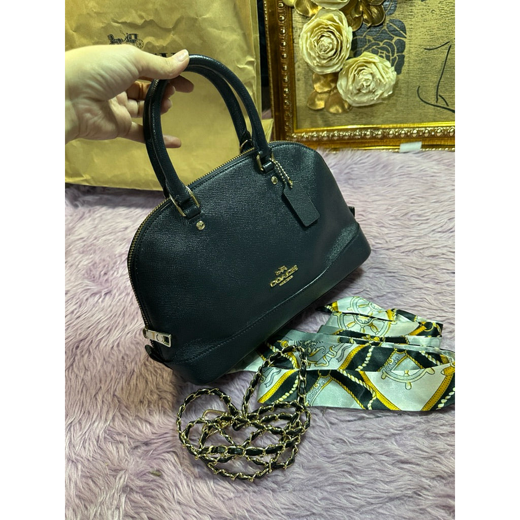 ORIG Preloved CCH Mini Sierra Dome Satchel Navy Blue Bag