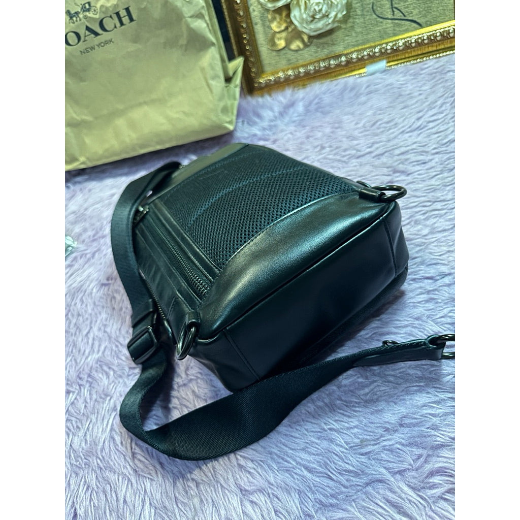 ORIG Preloved CCH Retail Gotham Pack In Signature Canvas Men Body Bag Black