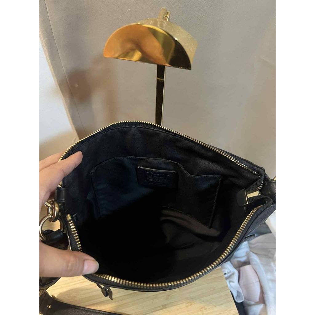 ORIG Preloved CCH Mae File Crossbody in Signature Leather Black Bag