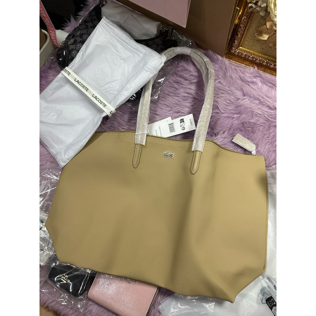 ORIG & IMPORTED LCT Women's Small & Large L.12.12 Concept Tote Bag in Beige/Taupe Viennoise