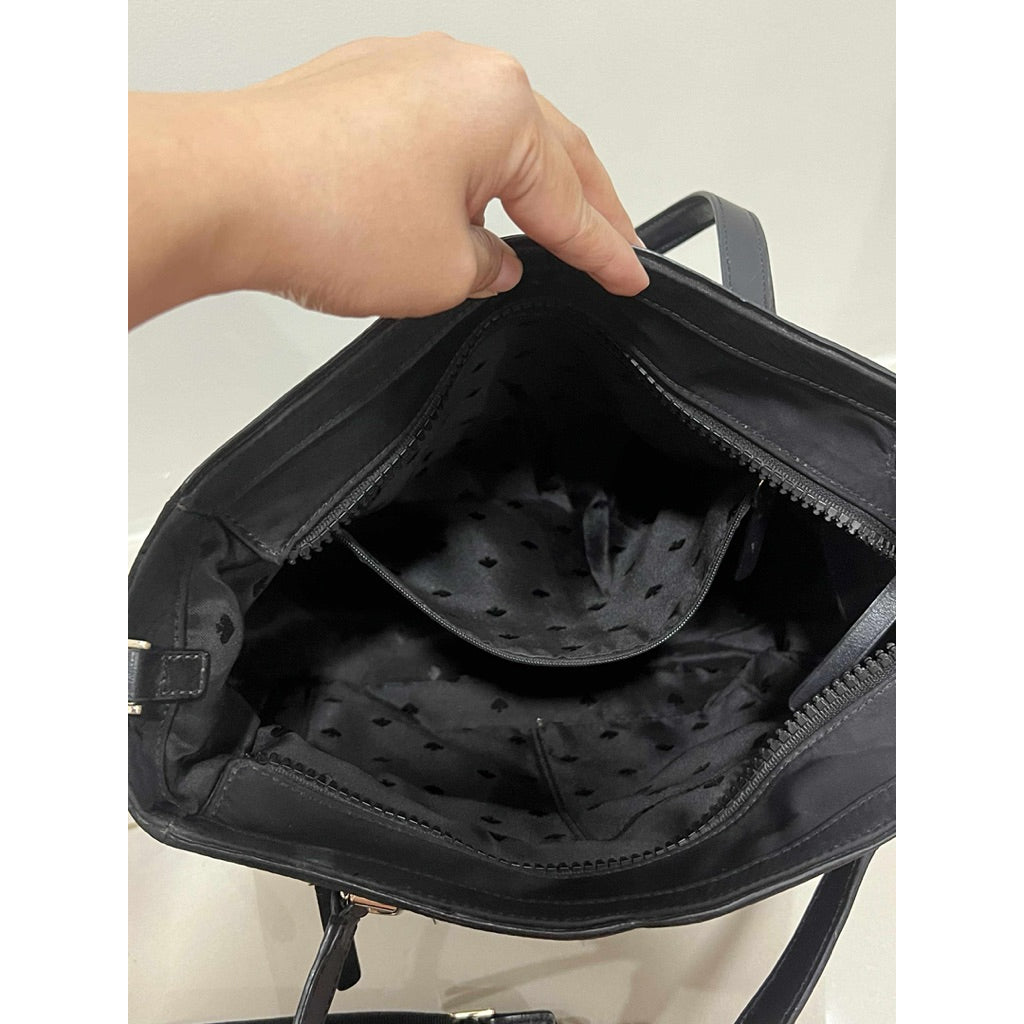 ORIG PRELOVED  KS Jae Medium Nylon Satchel Bag in Black