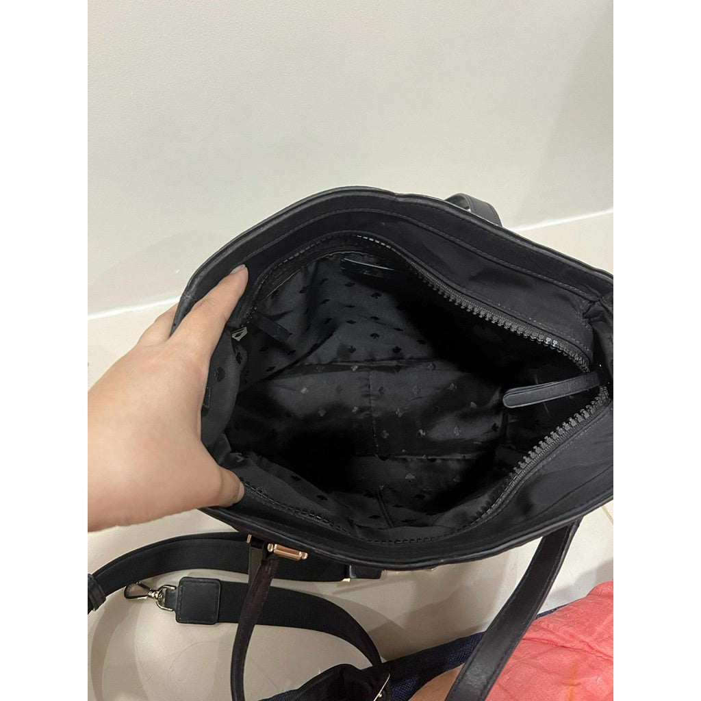 ORIG PRELOVED  KS Jae Medium Nylon Satchel Bag in Black