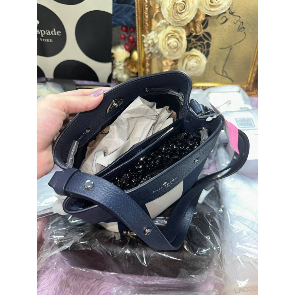 ORIG & IMPORTED KS Marti Small Bucket Bag Jacquard Blue