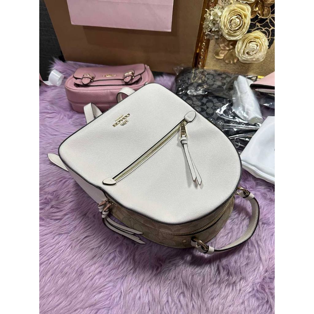 ORIG Preloved CCH Jordyn Leather Backpack White Bag