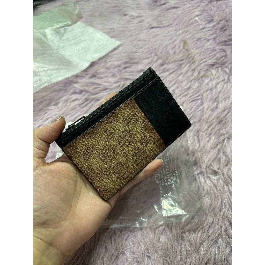 ORIG & IMPORTED CCH Men Zip Card Holder Slim Wallet