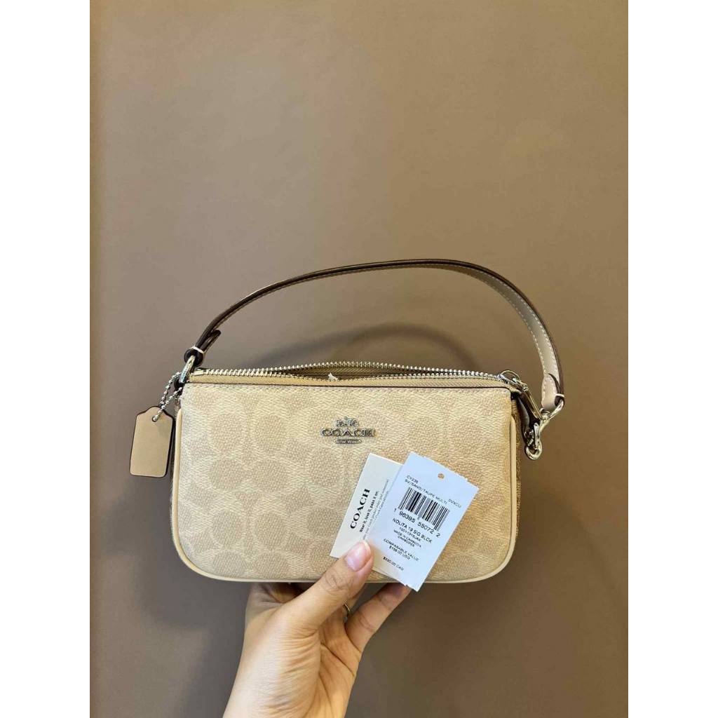 ORIG & IMPORTED CCH Nolita 19 In Signature Canvas Sand/Taupe Small Kilikili Bag