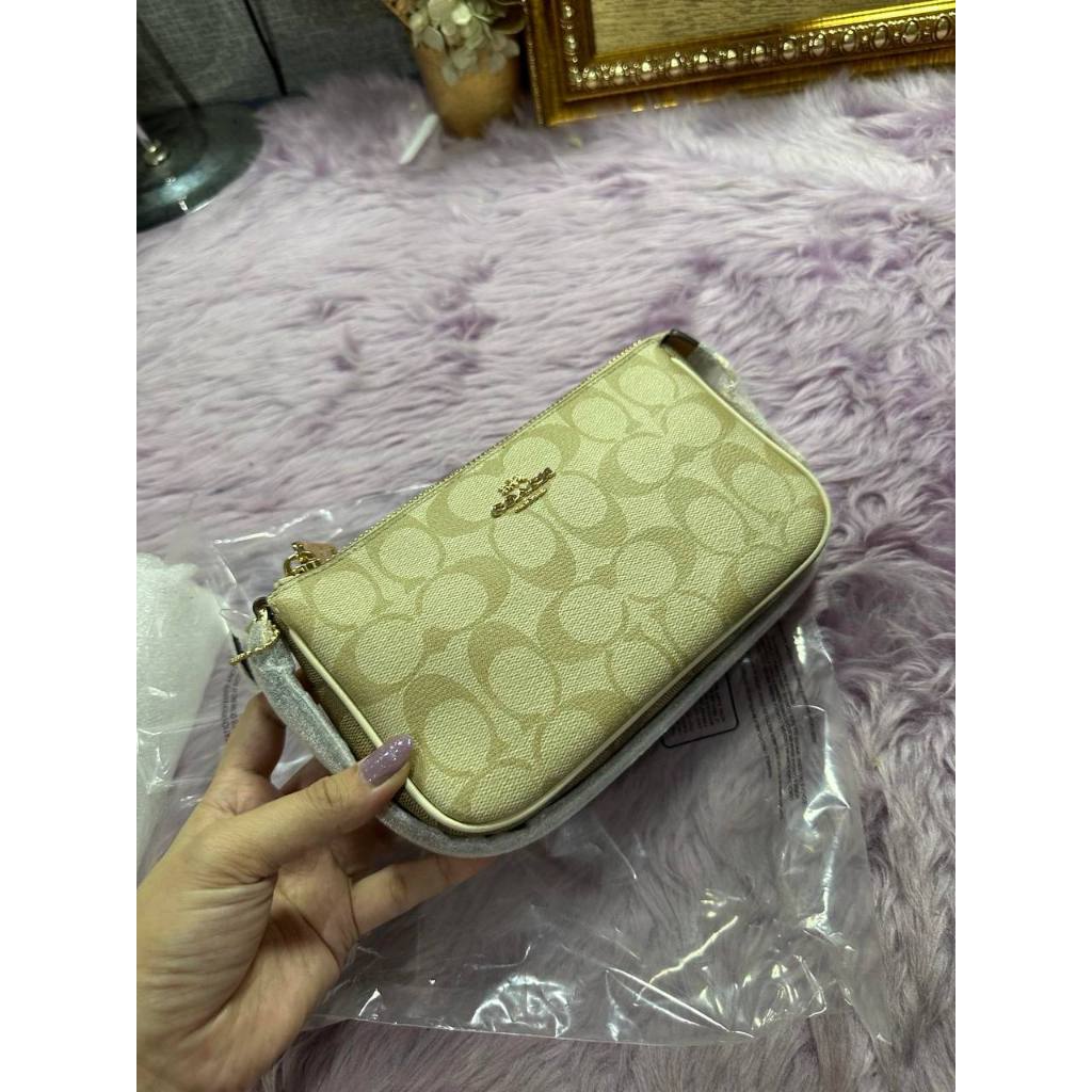 ORIG & IMPORTED CCH Nolita 19 In Signature Canvas Khaki Brown Small Kilikili Bag