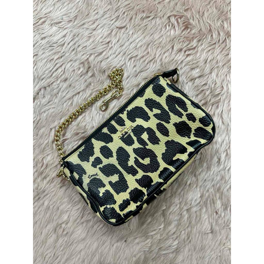 ORIG & IMPORTED CCH Nolita 19 With Leopard Print Small Bag Chain Strap