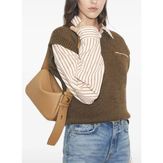ORIG & IMPORTED TB ROMY SMALL SHOULDER BAG TIRAMISU BROWN