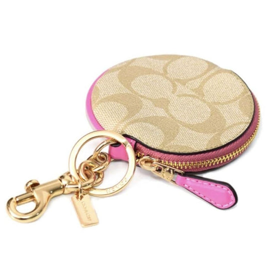 ORIG & IMPORTED CCH Circular Coin Pouch Small Wallet Bag Charm Pink
