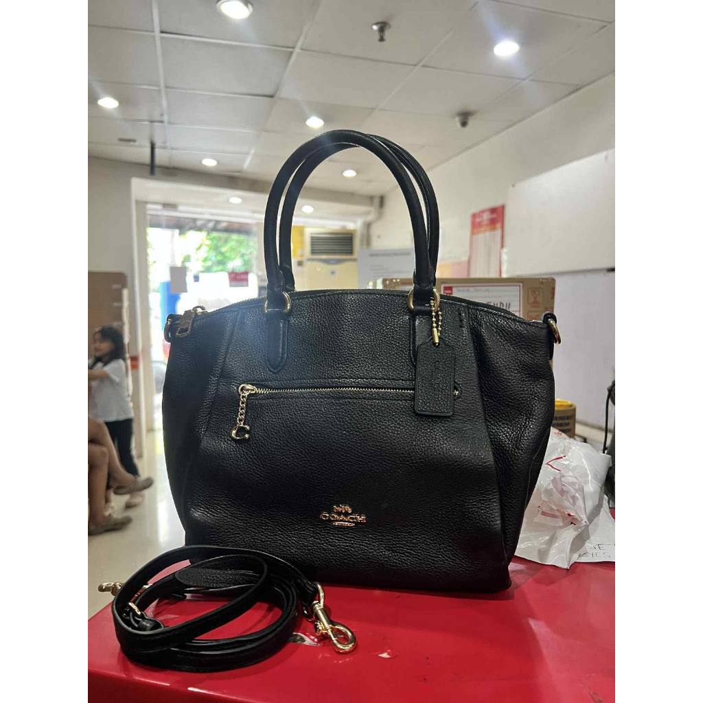 ORIG Preloved RARE CCH Elise Satchel Black Bag
