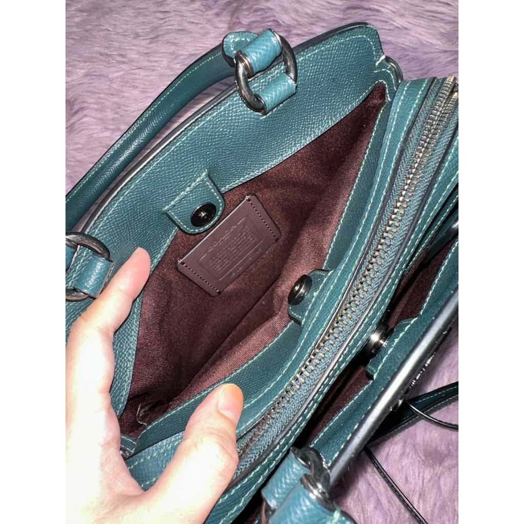 ORIG Preloved CCH Mini Lillie Carryall Teal Green Bag