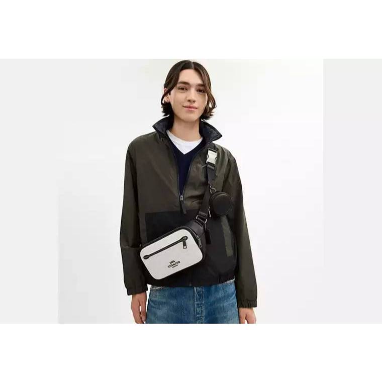 ORIG & IMPORTED CCH Elias Belt Black Men Bag In Signature Canvas