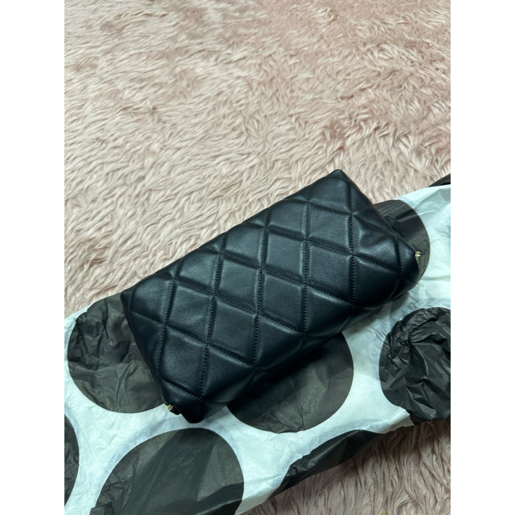 ORIG & IMPORTED KS Carey Quilted Mini Crossbody Black Shoulder Bag