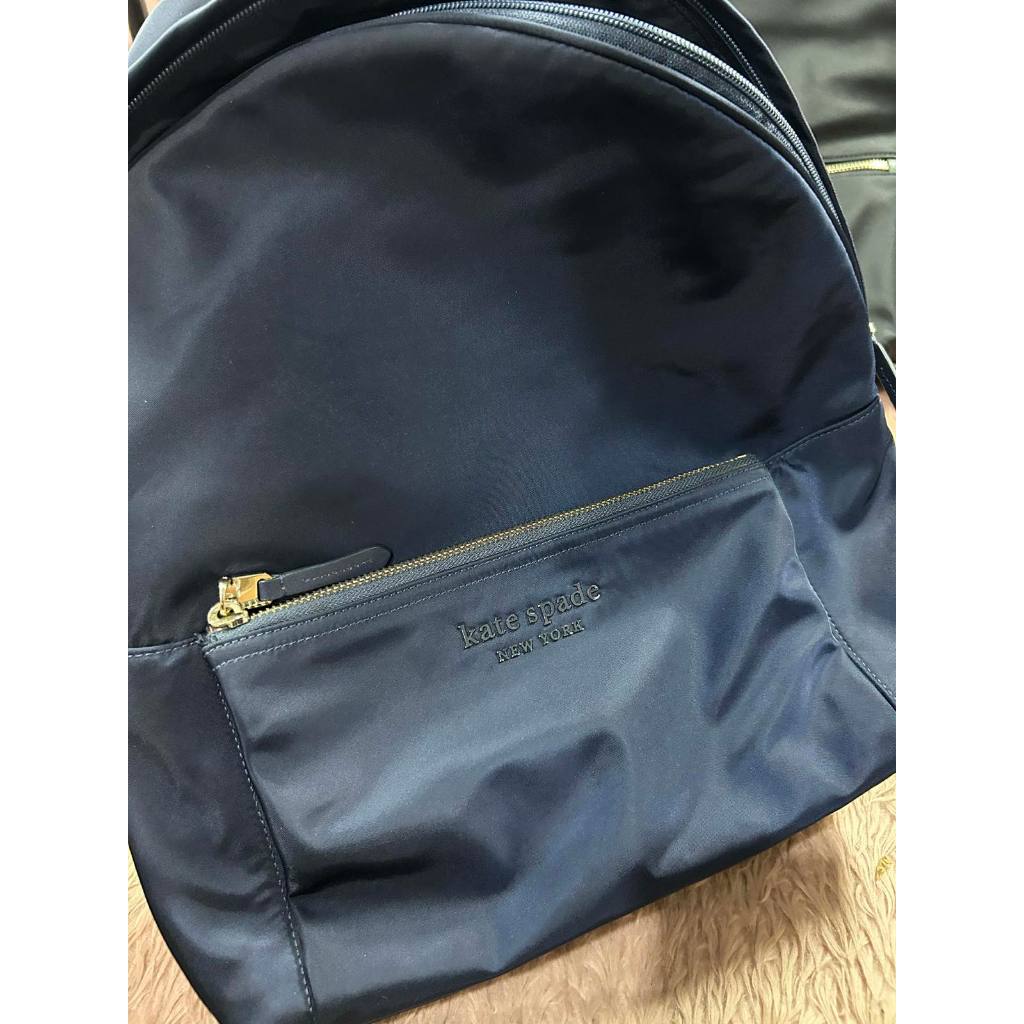ORIG Preloved KS The Nylon City Large Blue Bag Backpack