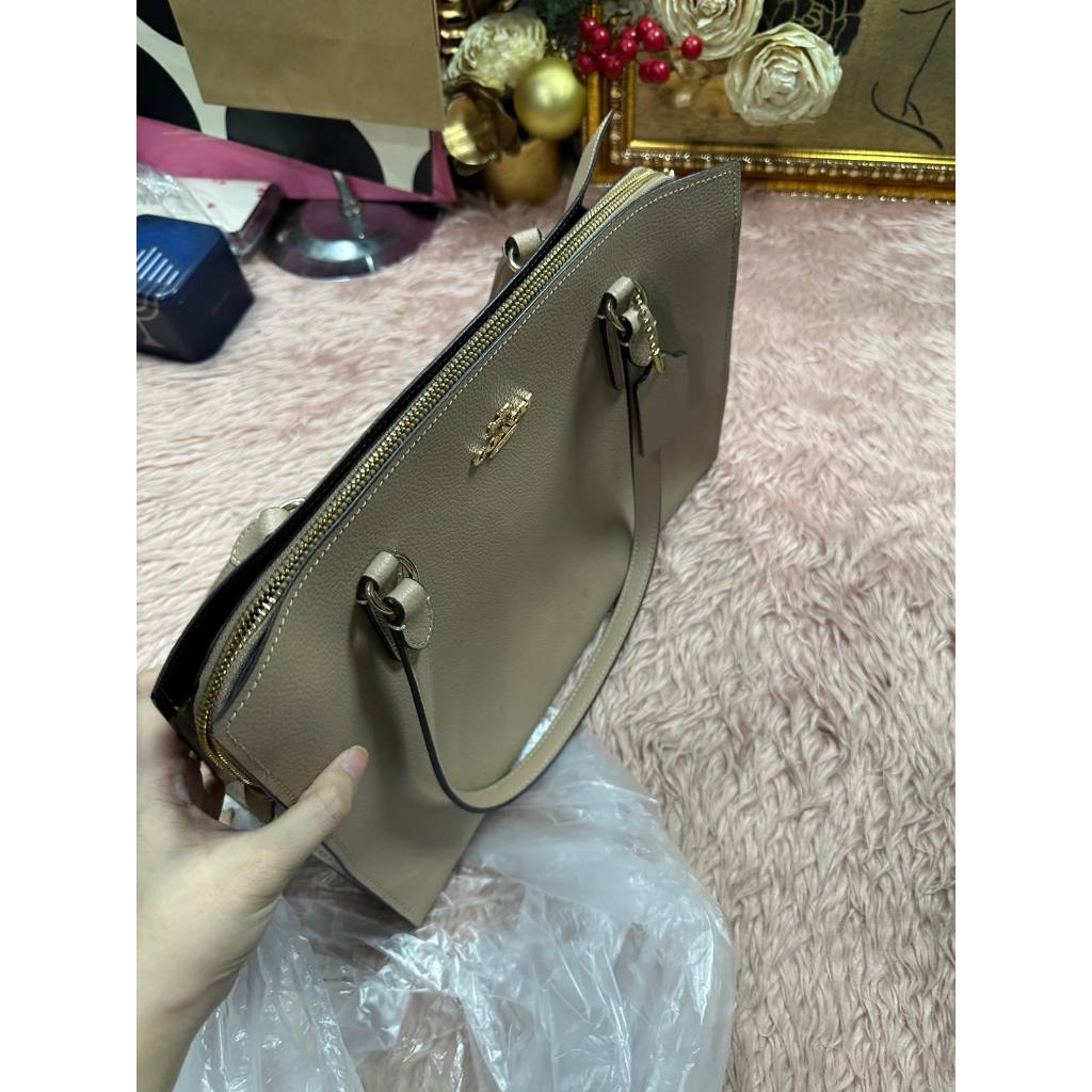 ORIG Preloved CCHRARE Tatum Carryall Large Tote Taupe Bag