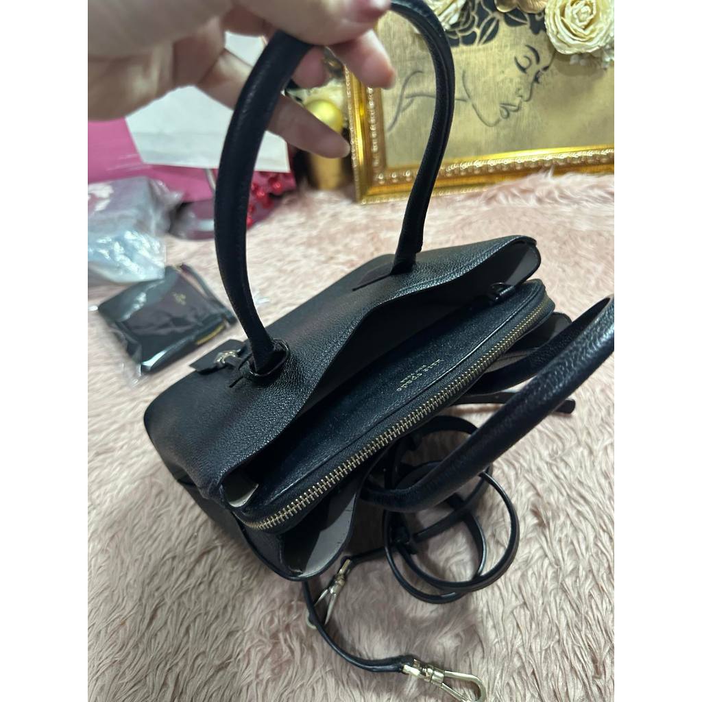 ORIG Preloved KS Margaux Medium Satchel Black Bag