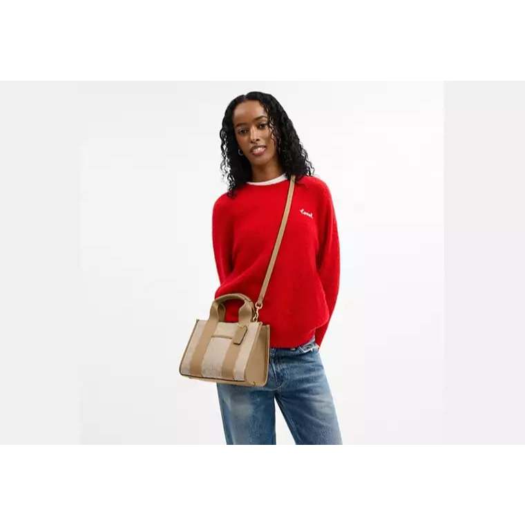 ORIG & IMPORTED CCH Smith Tote Beige Bag 24 In Signature Jacquard