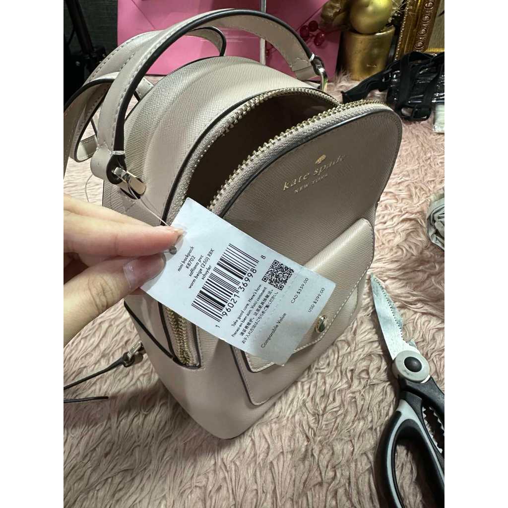 ORIG & IMPORTED KS Schuyler Mini Backpack Bag Warm Beige