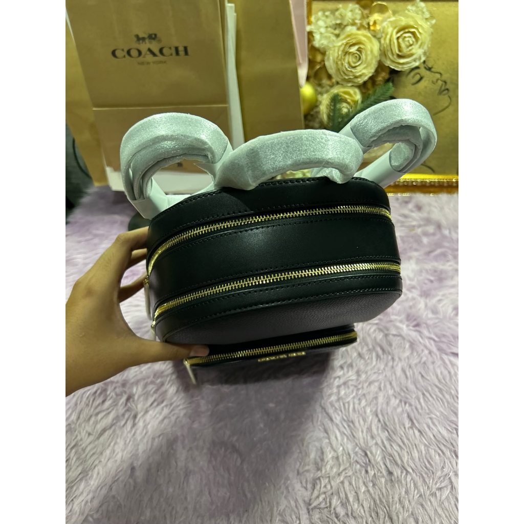 ORIG & IMPORTED MK Jaycee Medium Pebbled Leather Backpack Bag in Black