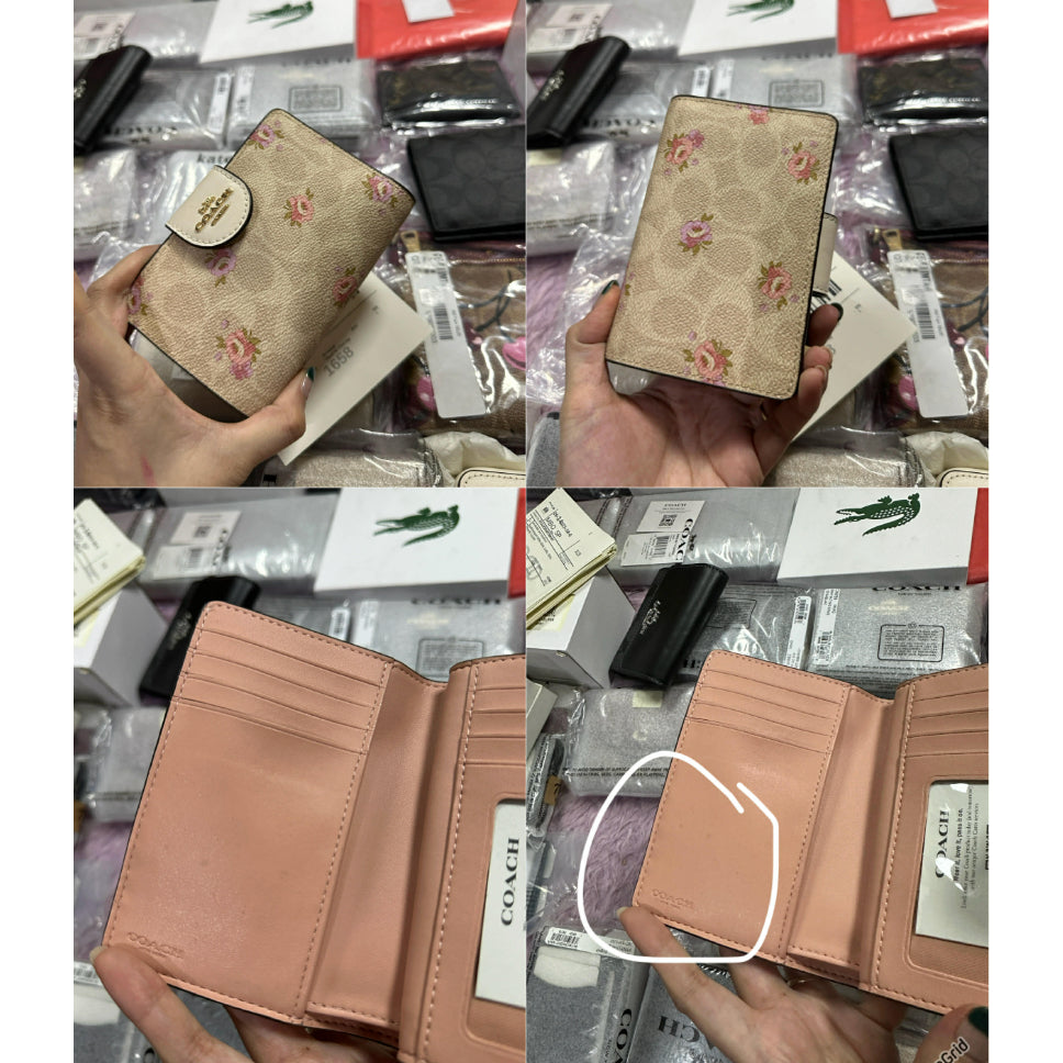 ORIG & IMPORTED CCH MEDIUM CORNER ZIP BIFOLD WALLET