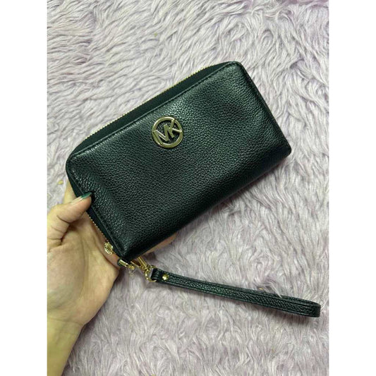 ORIG Preloved MK Fulton Phone Wristlet Medium Black Wallet