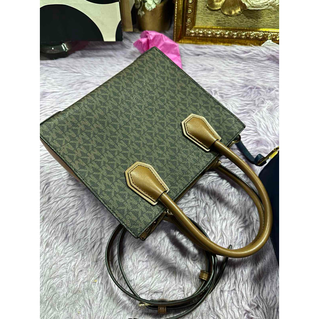 ORIG Preloved MK Mercer Medium Leather Crossbody Brown Bag