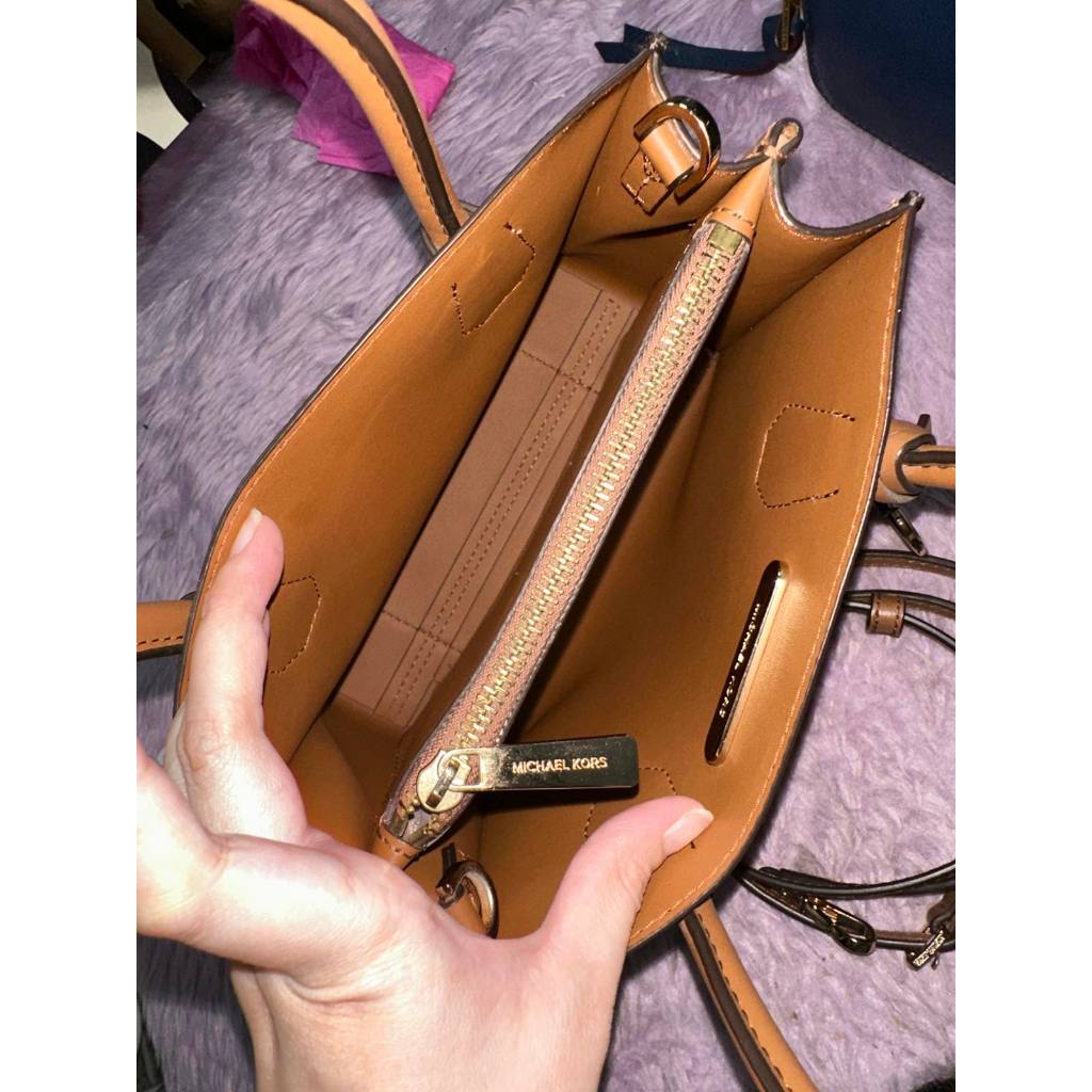 ORIG Preloved MK Mercer Medium Leather Crossbody Brown Bag