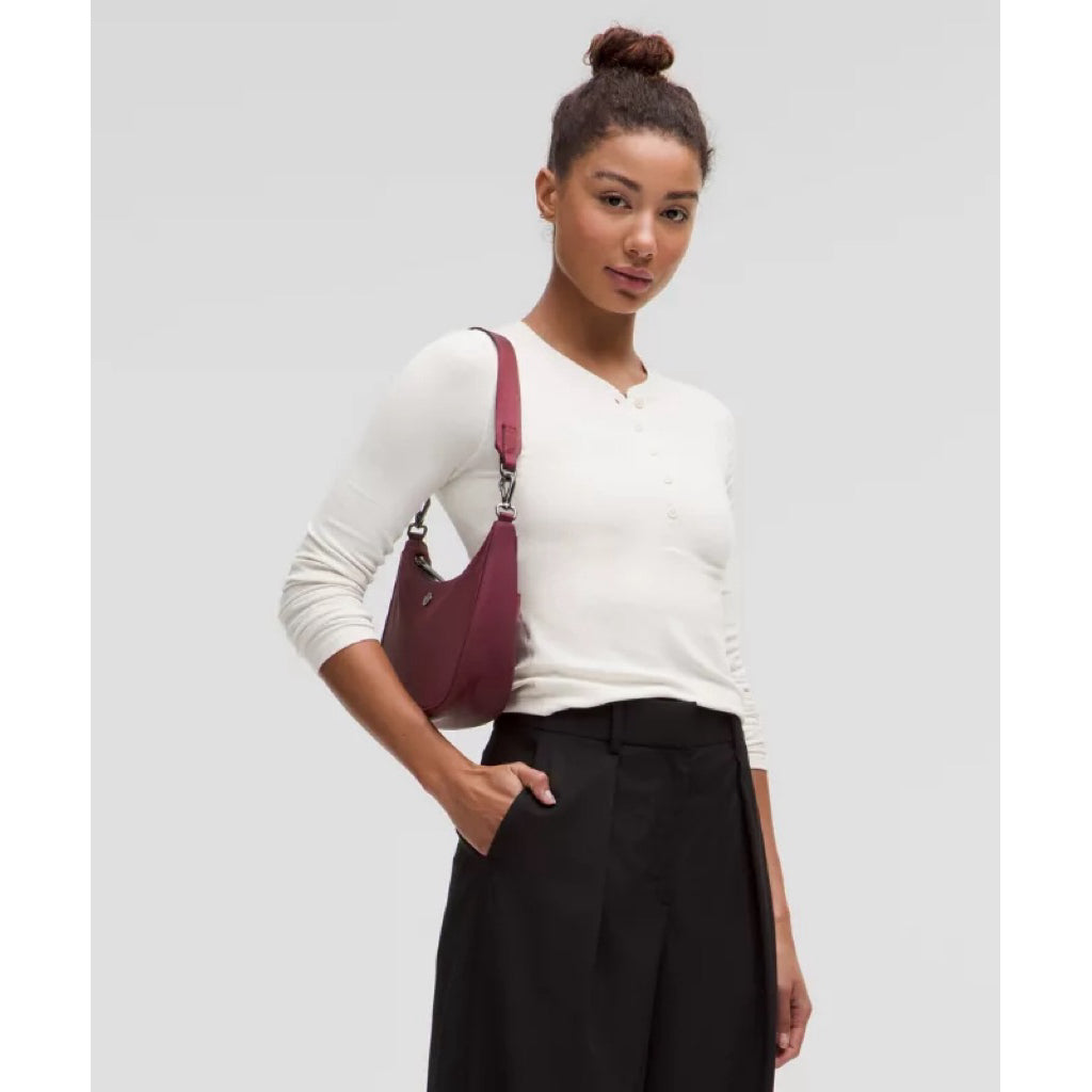 ORIG & IMPORTED Lululemon City Essentials Small Shoulder Nylon Bag 3L Pink/Red/Black